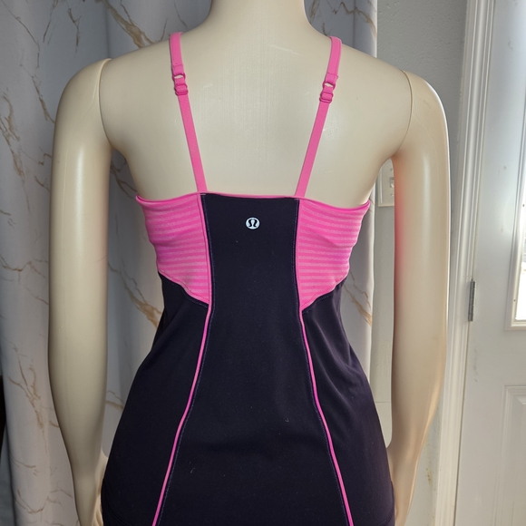 lululemon athletica Pink and Black Strappy Tank - Picture 6 of 6